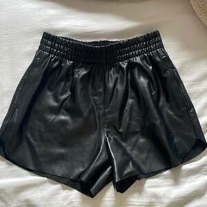 Abercrombie & Fitch Vegan Leather Shorts Size: Small with Tag